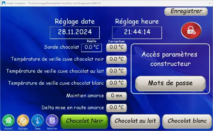 Programmation d’un automate industriel avec écran tactile